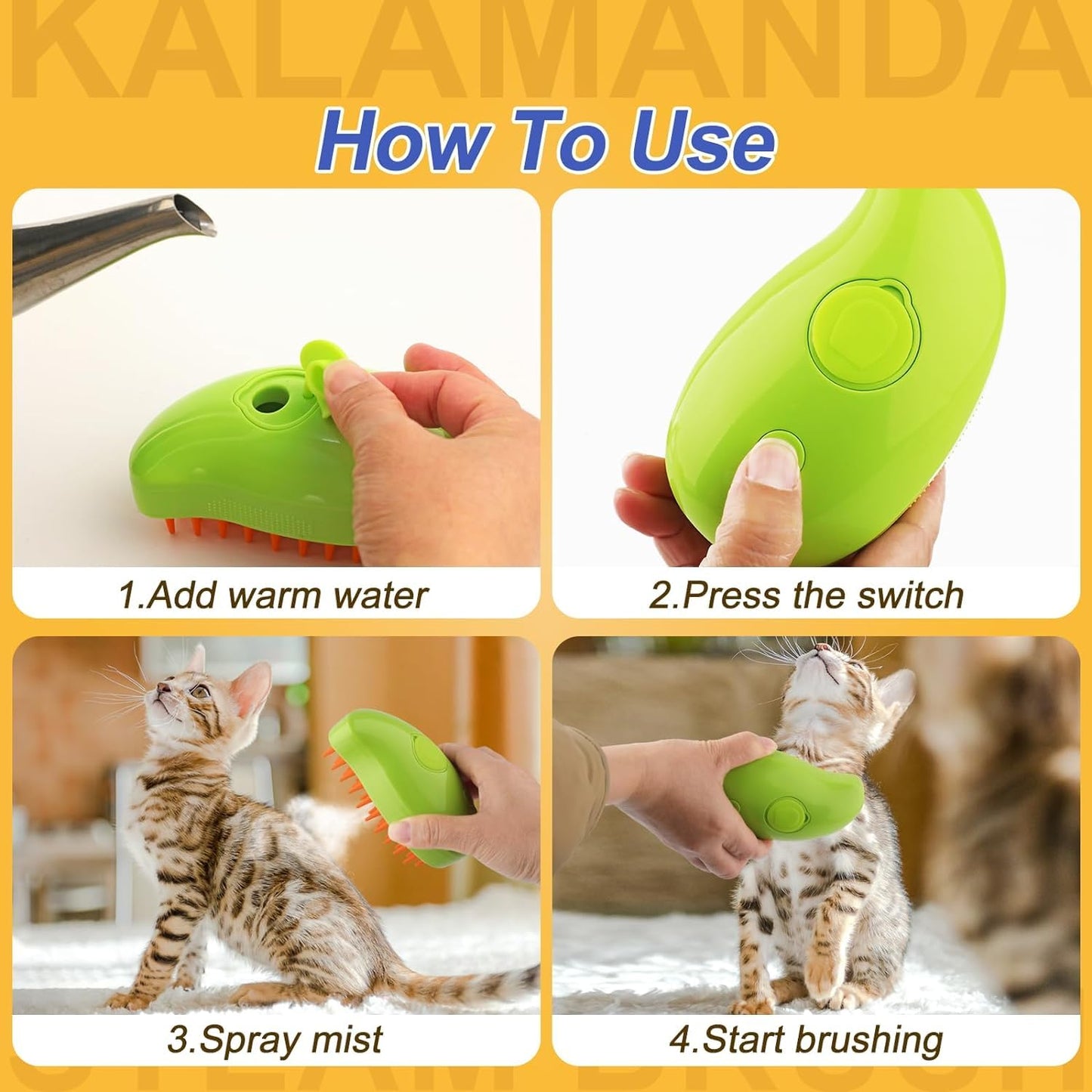 Revolutionary Pet Steam Cleaning Brush