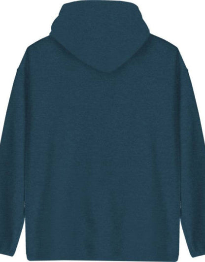 Pre_Winter Men Solid Hooded Neck Poly Cotton Blue T-Shirt ( Multi_Color )